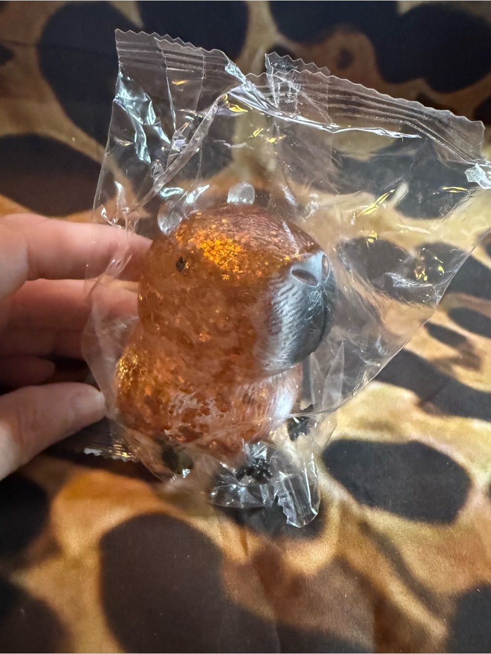 Glitter Capybara Squish Toy - New in package